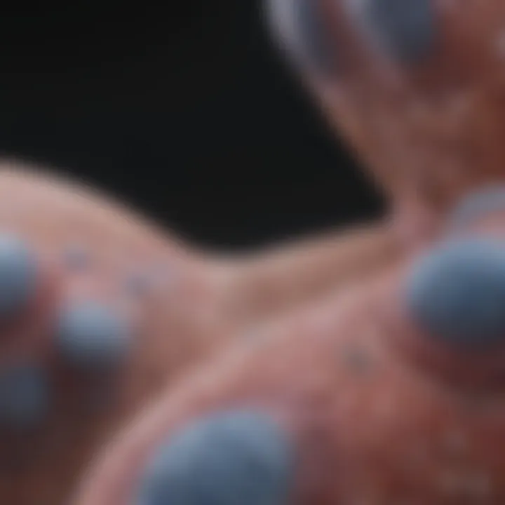 Visual representation of prostate cancer stage progression