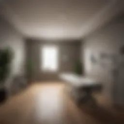Interior view of a rehabilitation therapy room