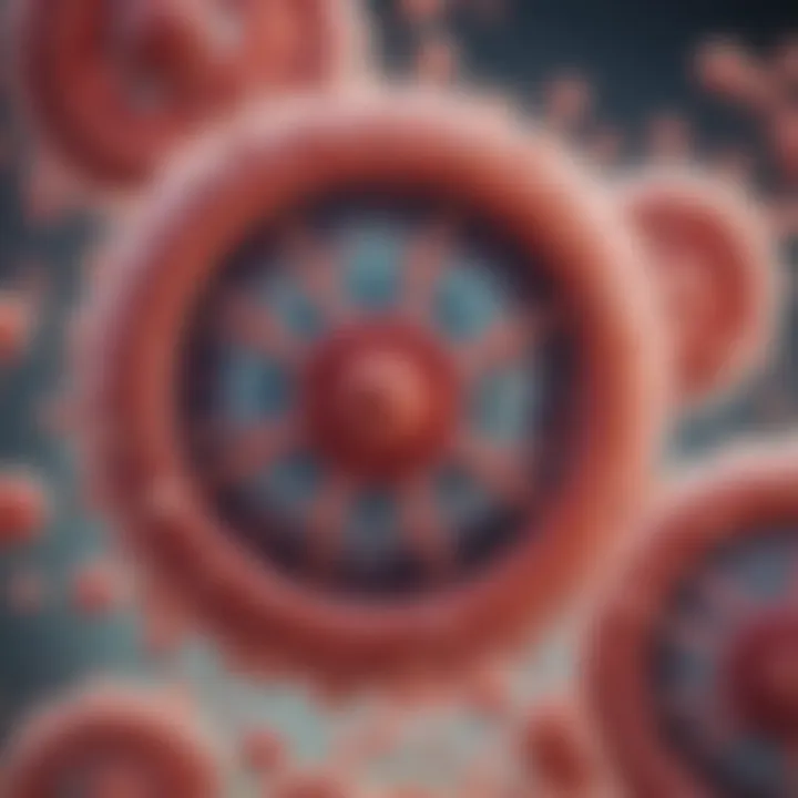 Close-up view of Staphylococcus bacteria