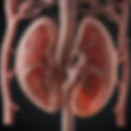 Visual representation of chronic kidney disease progression