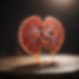 Diagram illustrating kidney function decline