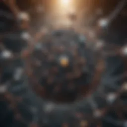 A visual representation of an interconnected influencer network
