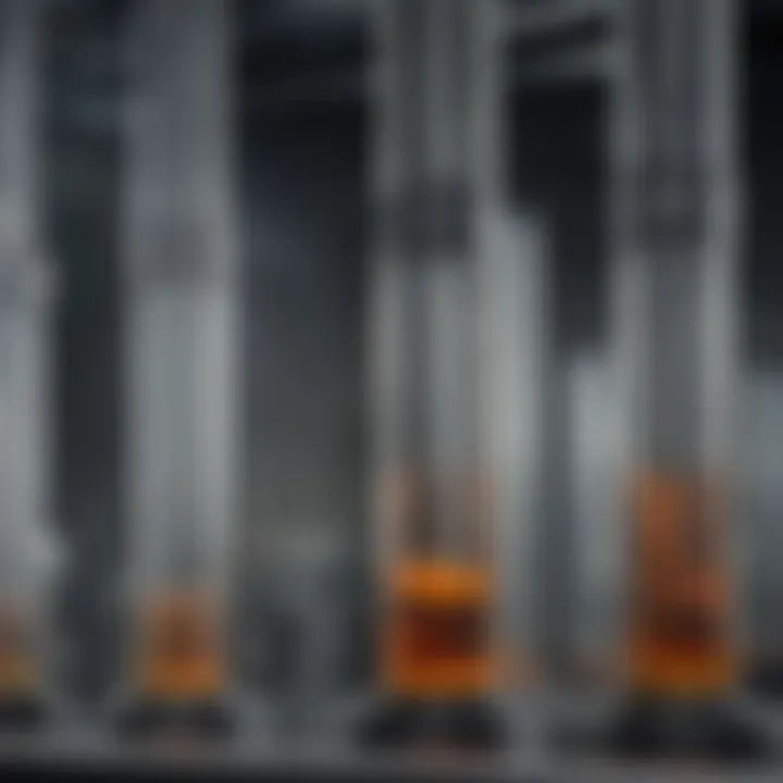 Graphical representation of advancements in fractionation column technology and its impact on efficiency.