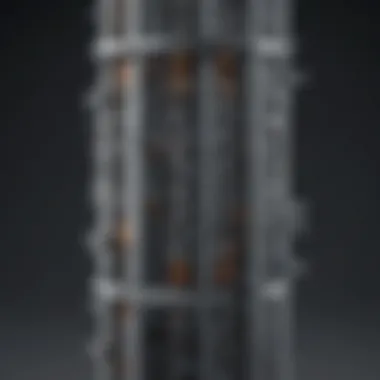 Schematic of Fractionation Column Structure Schematic diagram of a fractionation column illustrating its internal structure and functionality.