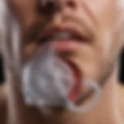 Infographic illustrating the mechanisms of obstructive sleep apnea