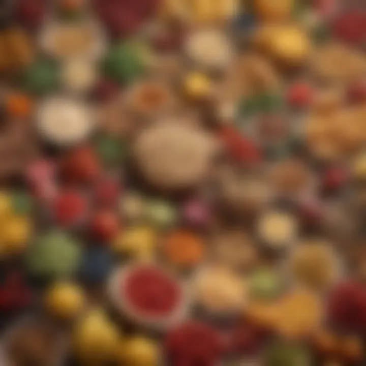 A colorful array of foods rich in vitamin D, highlighting dietary sources