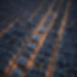 Aerial view of a modern city showcasing various cooling technologies.