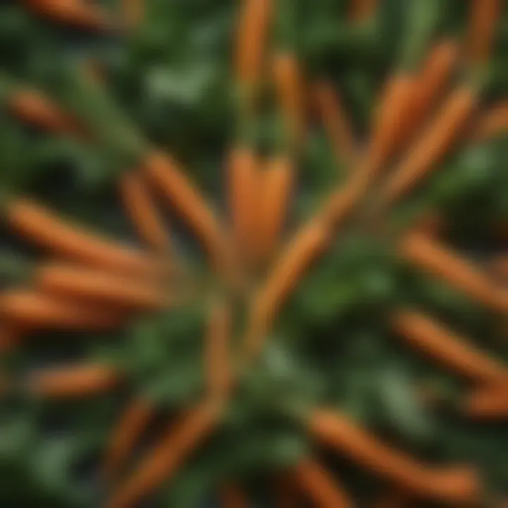 Natural sources rich in Vitamin A acid such as carrots and leafy greens